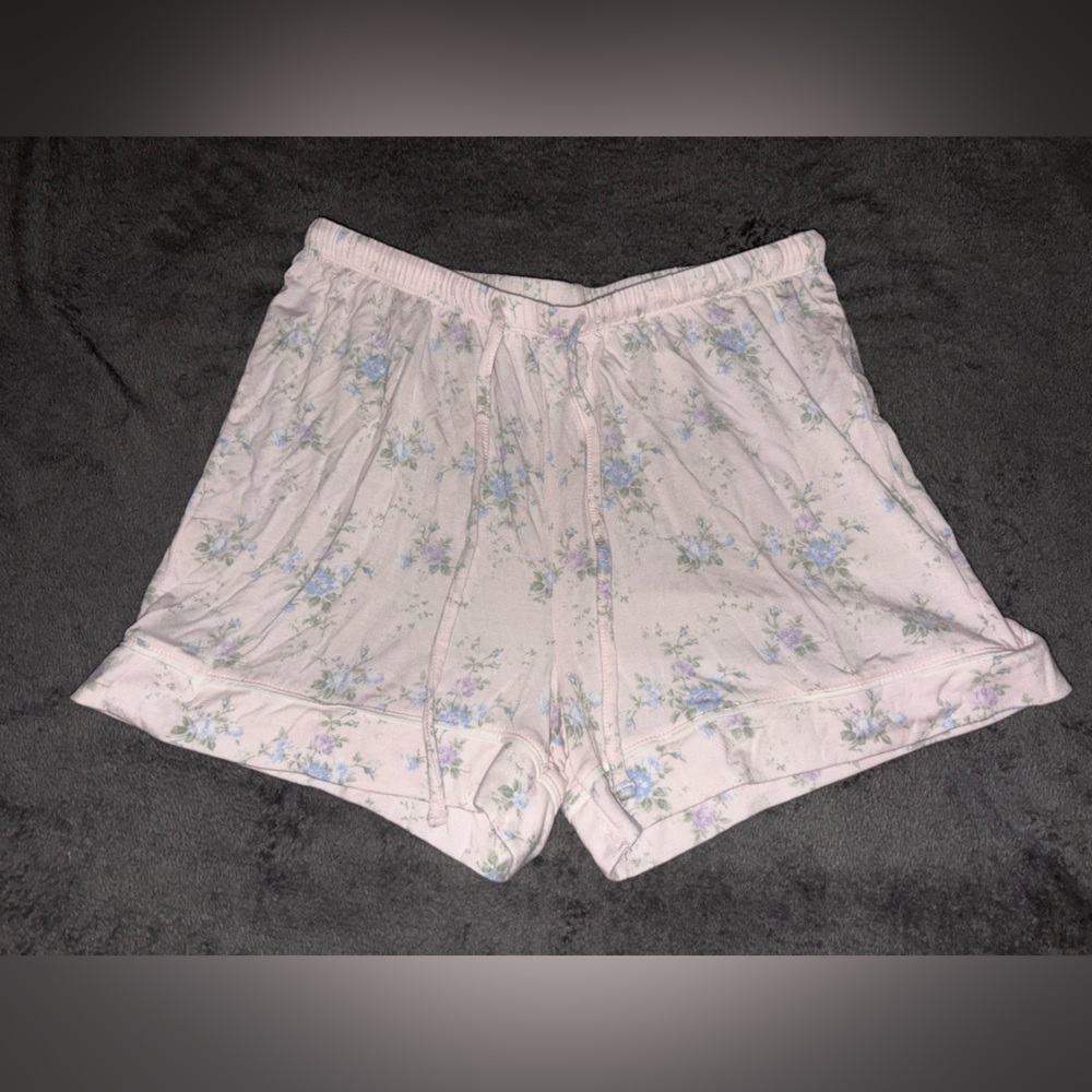 Women's Pink Floral PJ Shorts